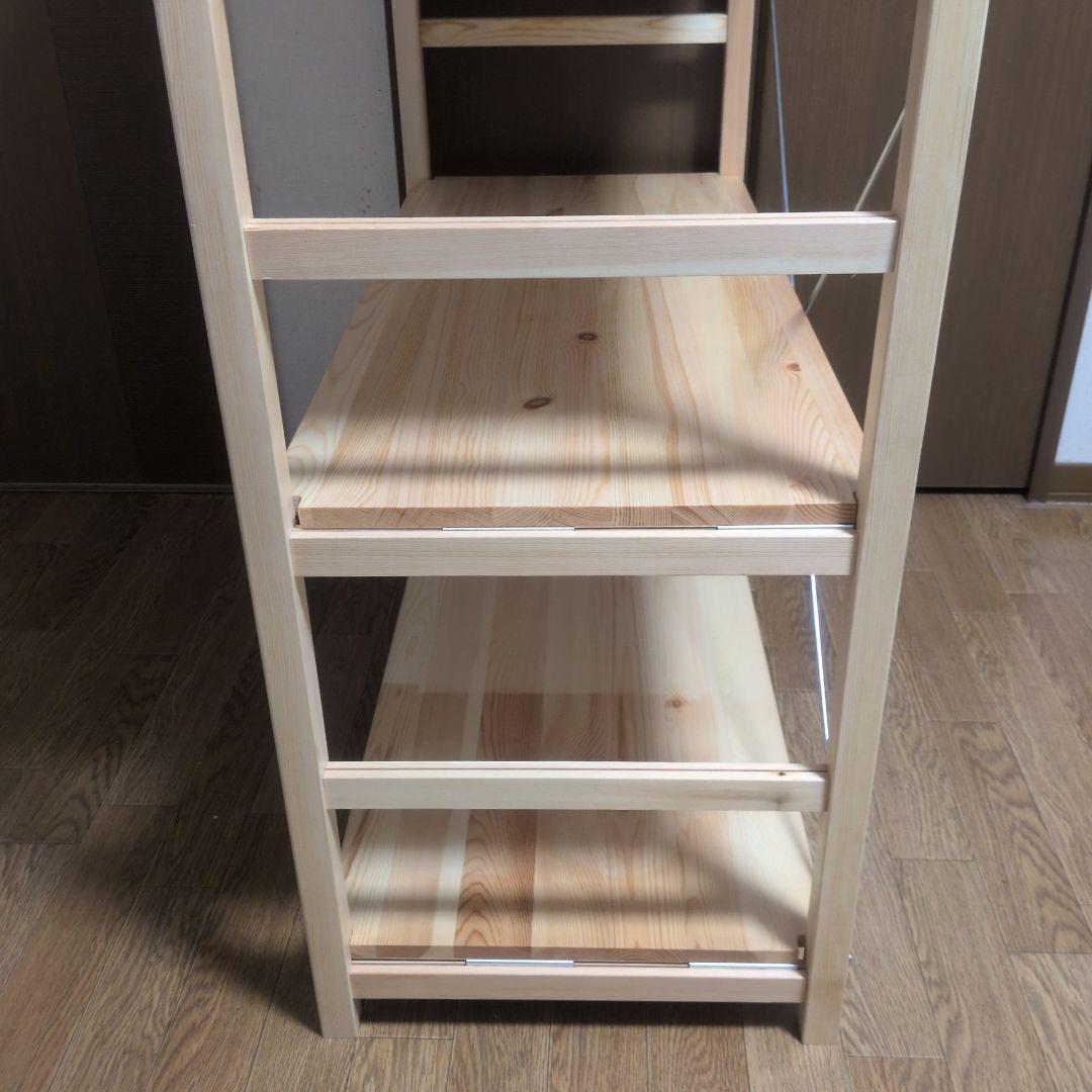 MUJI 無印良品　パイン材ユニットシェルフ 4段