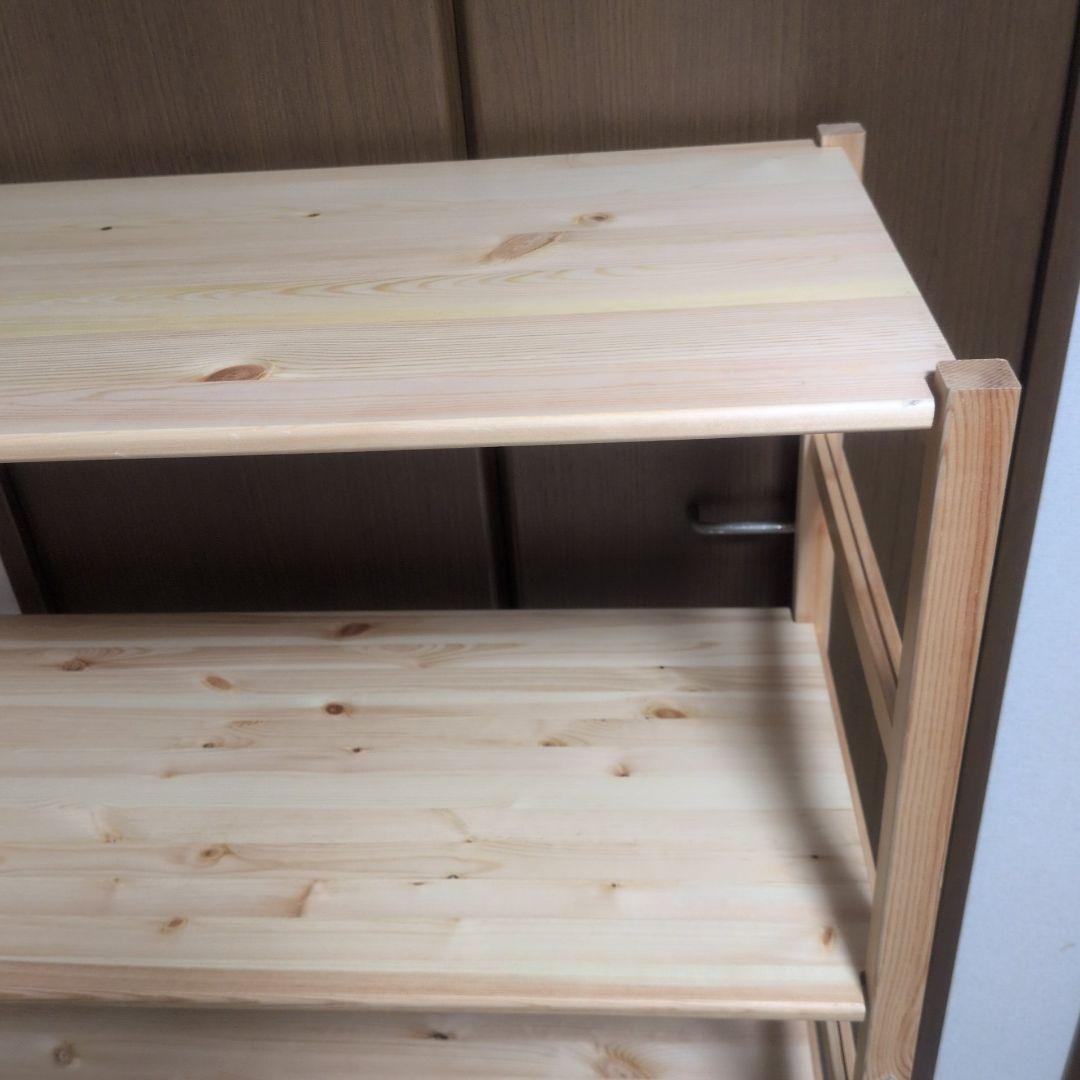 MUJI 無印良品　パイン材ユニットシェルフ 4段