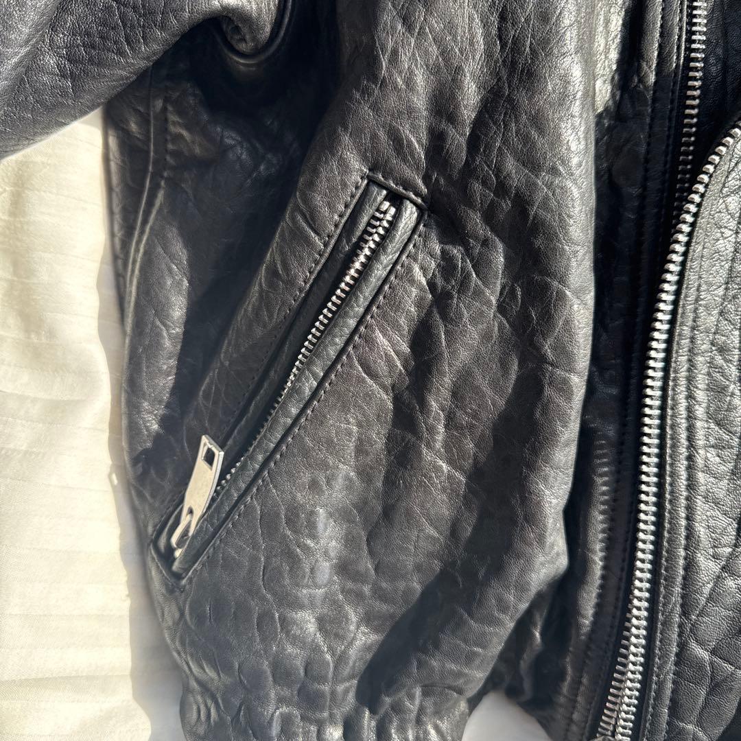 MOUSSY ブラックレザーライダースジャケット限定リミテッドアイテム