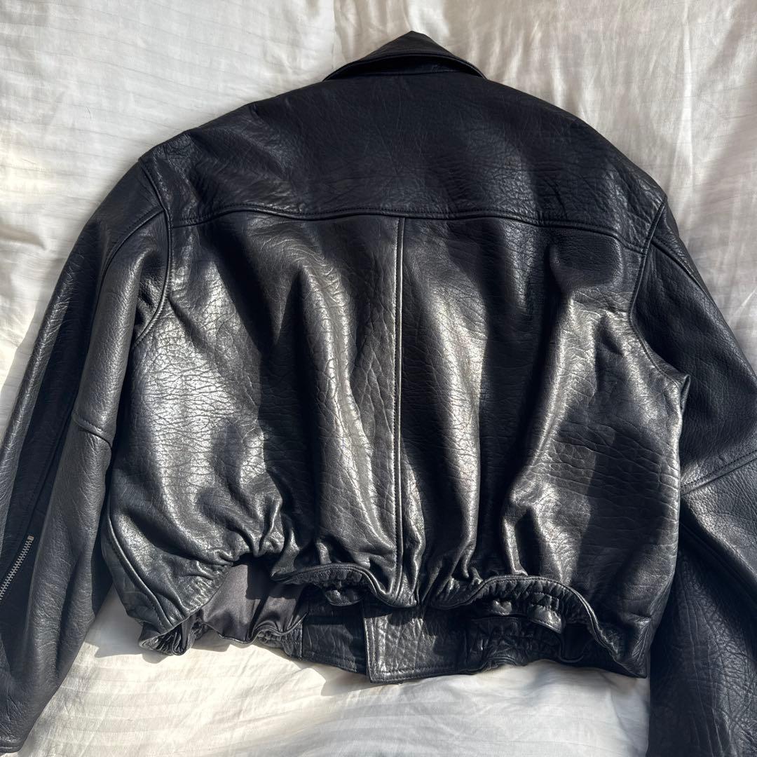 MOUSSY ブラックレザーライダースジャケット限定リミテッドアイテム