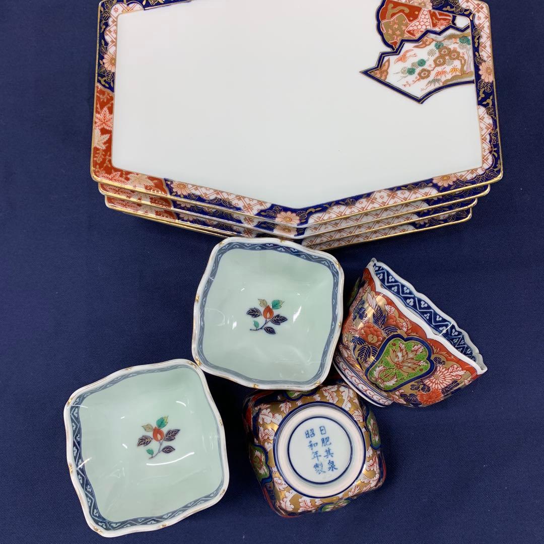 希少　有田焼　賞美堂　古伊万里 其泉　2種4枚づつ