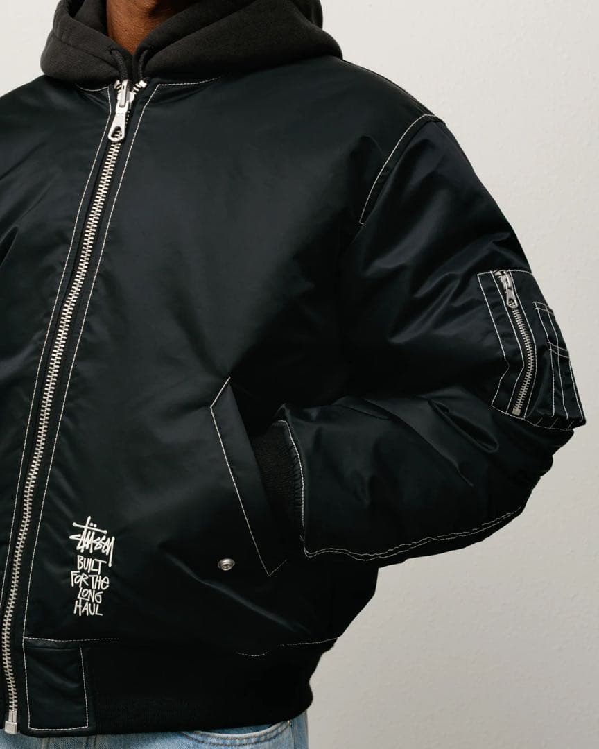 Stussy REVERSIBLE BOMBER JACKET ma1 sサイズ