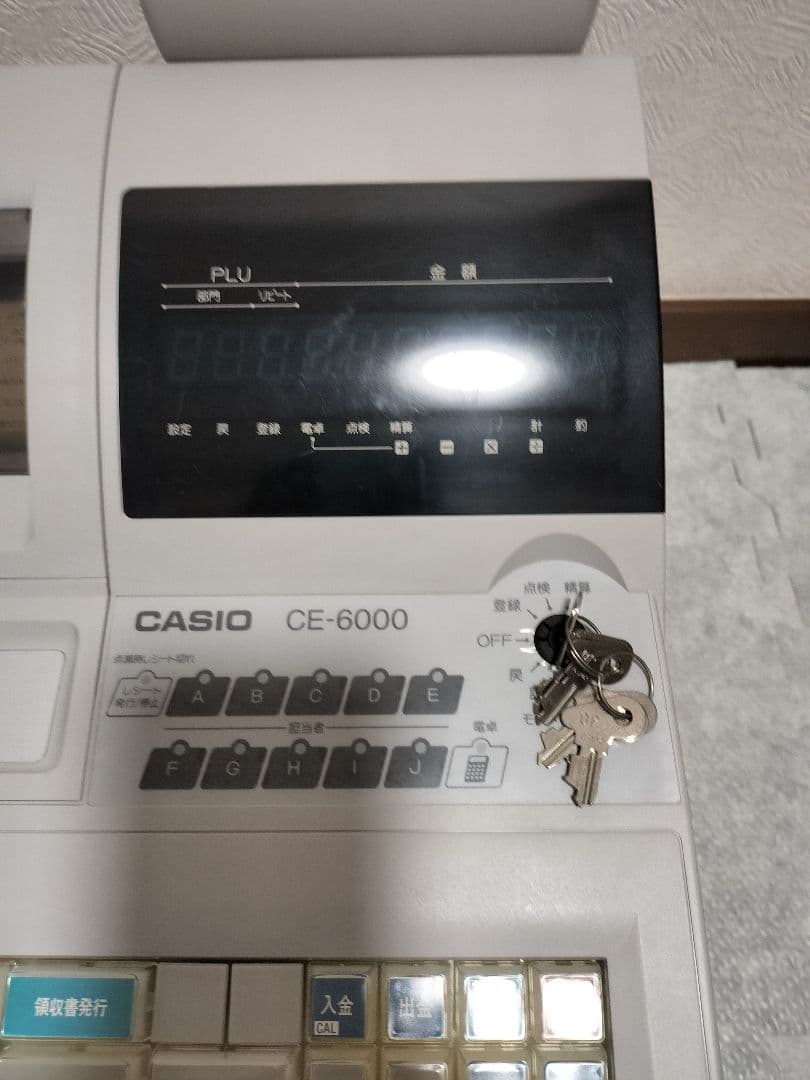 ものすごくものすごく綺麗！！！CE-6000 CASIO レジスター
