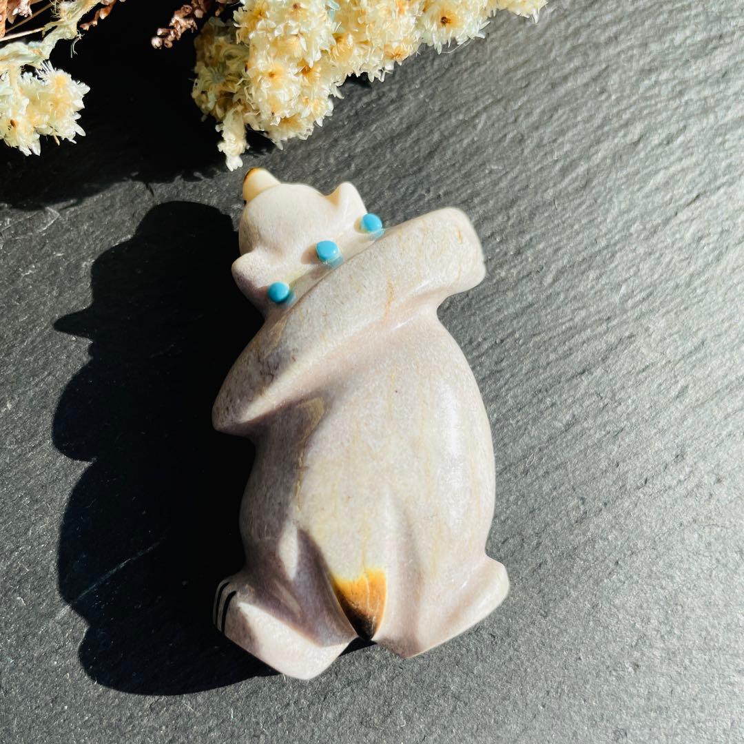 新品　ズニ族　Zuni インディアンジュエリー　フェティッシュ