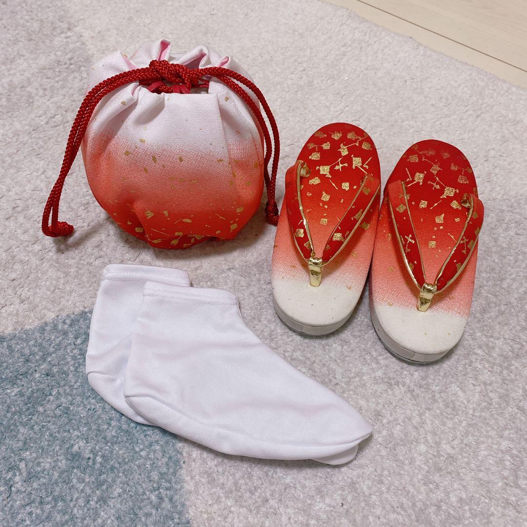 七五三 3歳 正絹 被布 着物 アンティーク 小物セット