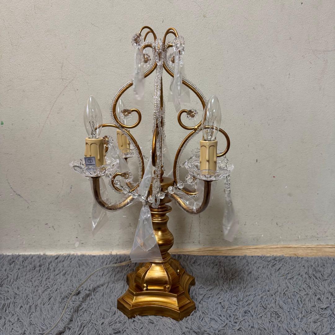 卓上シャンデリア テーブルランプ ケフェウス2 4灯 アンティークゴールド