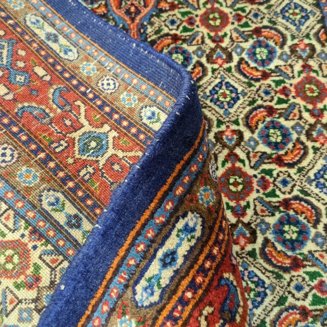 ヴィンテージラグ　ペルシャ絨毯　ムード　 手織り絨毯　ウール　コットン