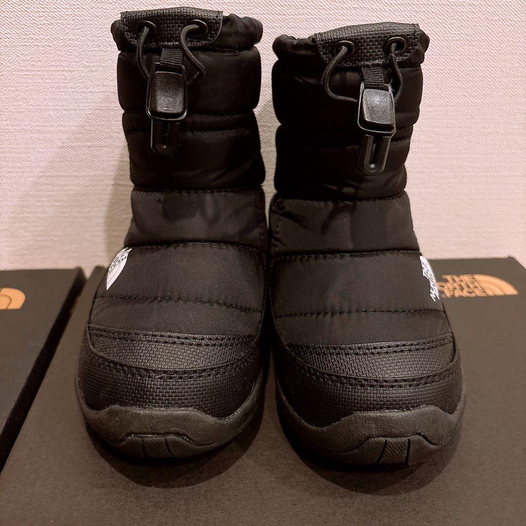 【極美品】ノースフェイス ヌプシ ブーティ ウォータープルーフ 17cm 子供用