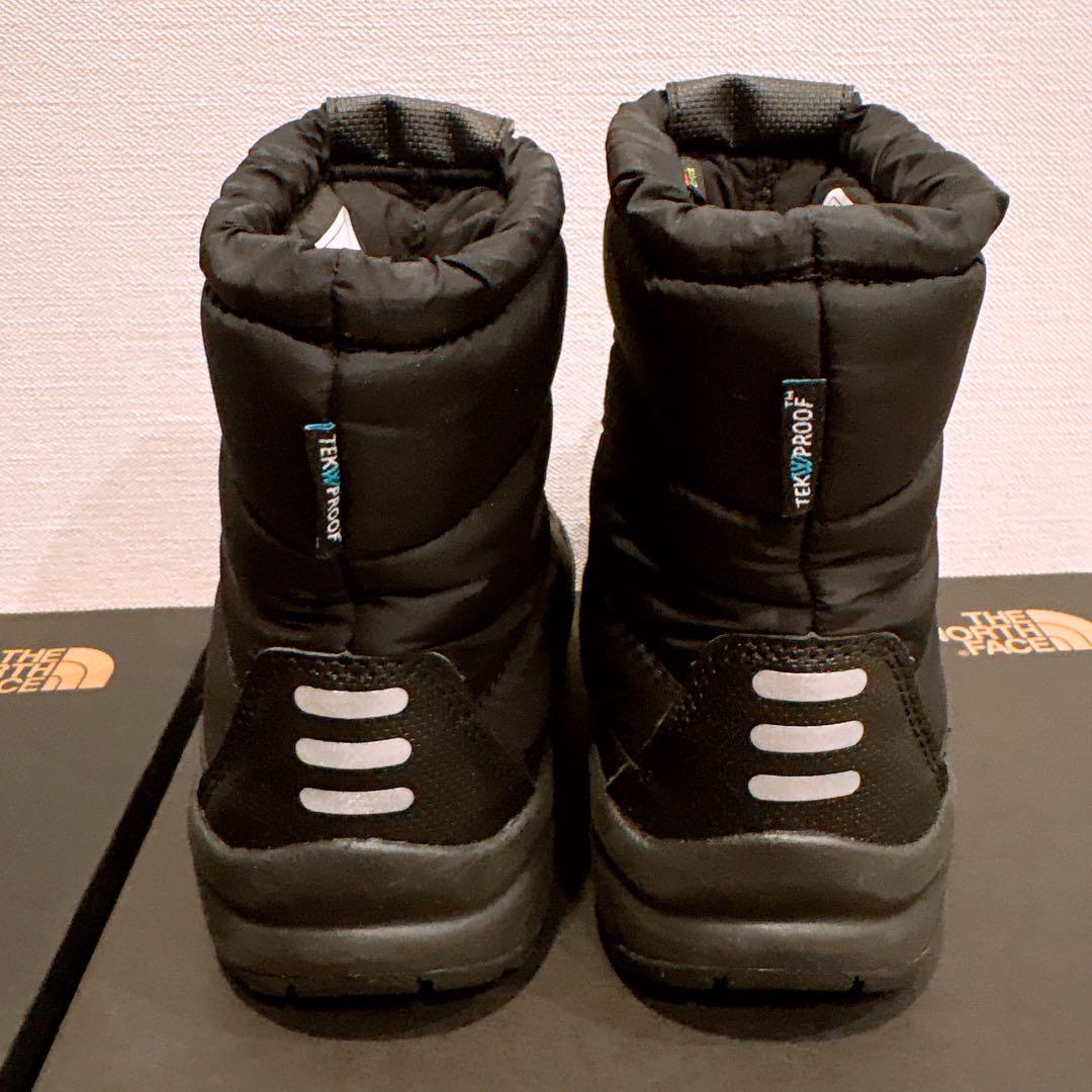 【極美品】ノースフェイス ヌプシ ブーティ ウォータープルーフ 17cm 子供用
