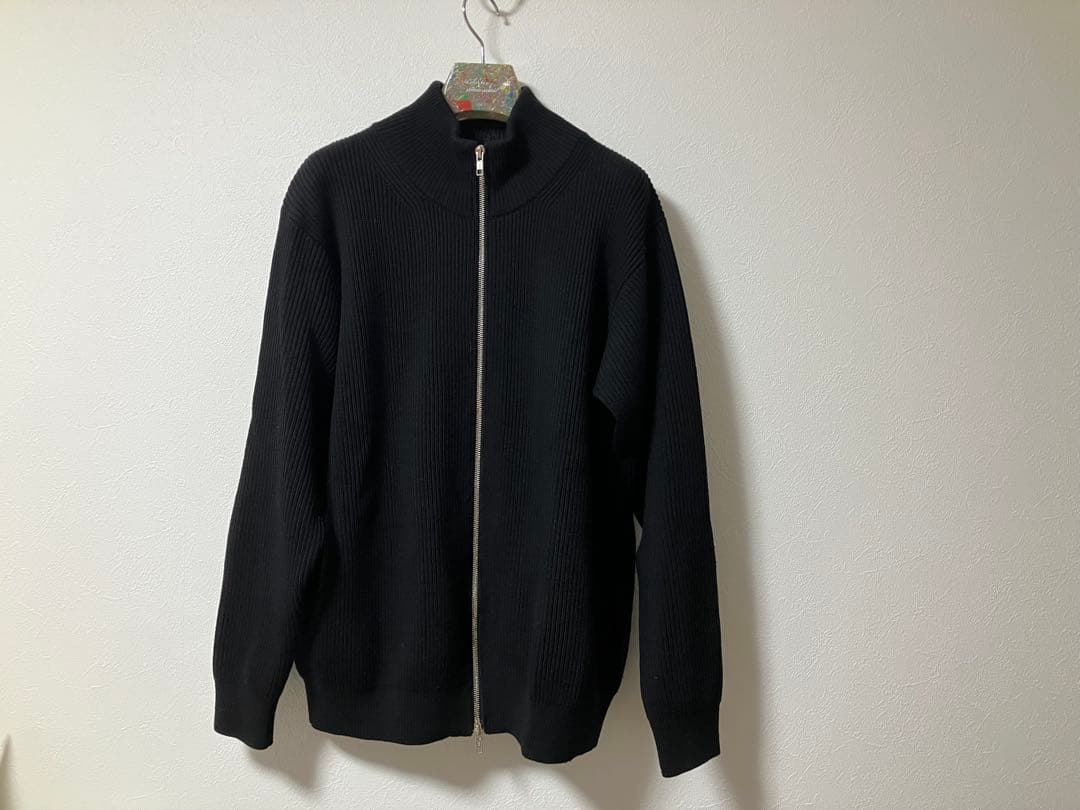 Beauty&youth パタゴニアウール ドライバーズニット ブラック M