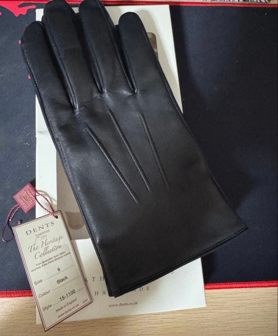 K*o様 DENTS 15-1100 羊革 レザー手袋 裏地無し黒9タッチスクリ