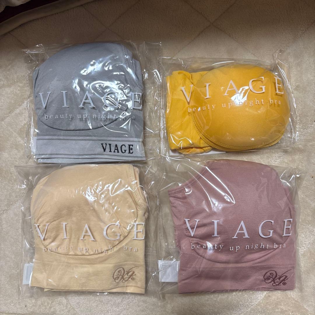 VIAGE ビューティーアップナイトブラ 4色セット MLサイズ 【新品】