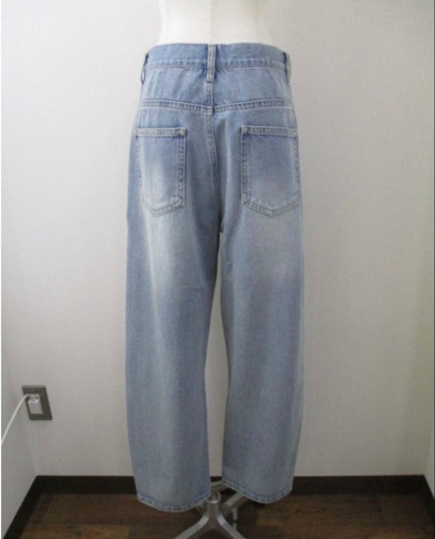 黒新品タグ付AnnaKerry アンナケリー　カーブデニムパンツ　40