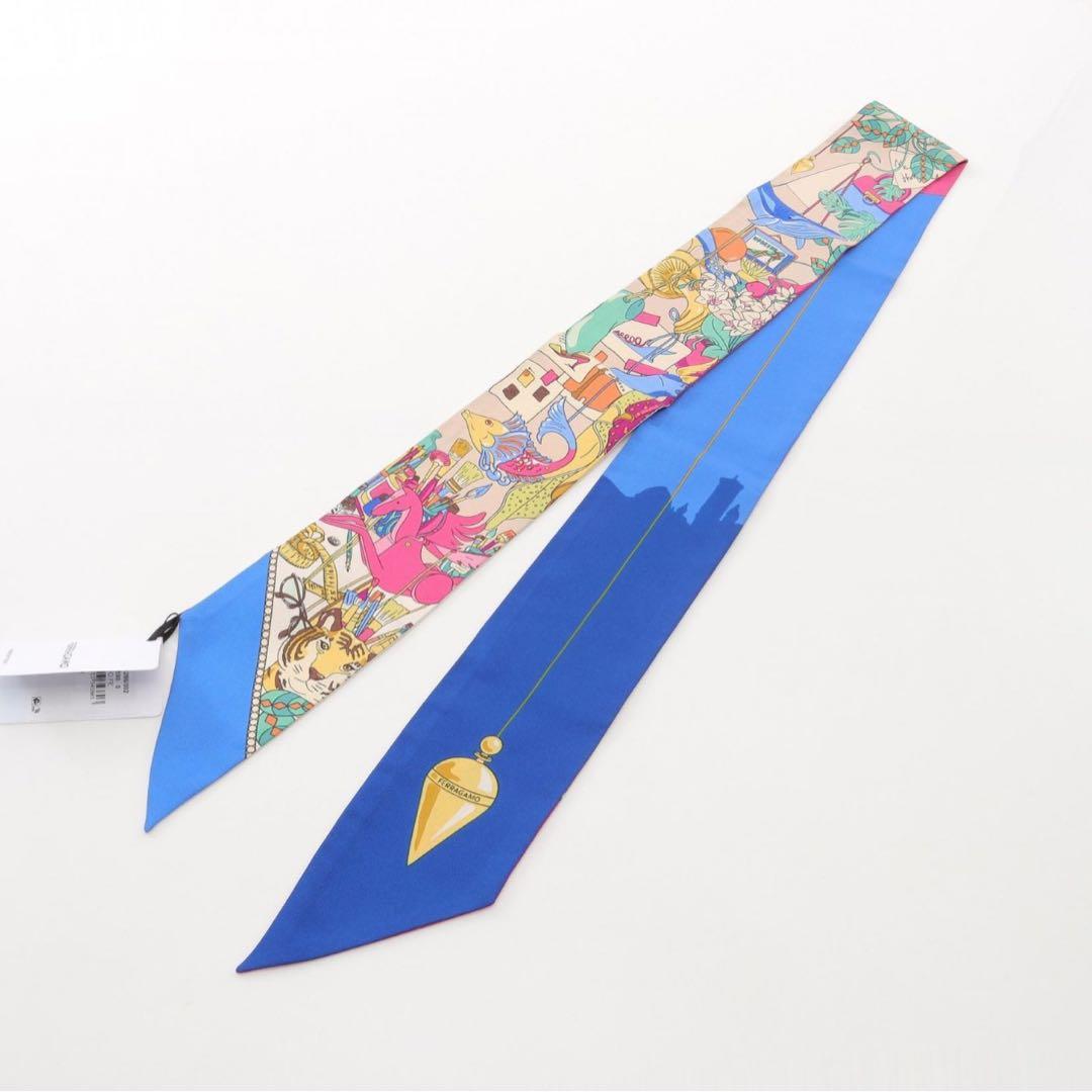 r*n様 Salvatore Ferragamo シルク スカーフ ピンク系