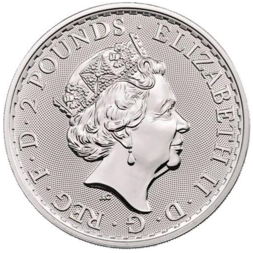 20021年 1oz シルバー ブリタニア 　イギリス　エリザベス
