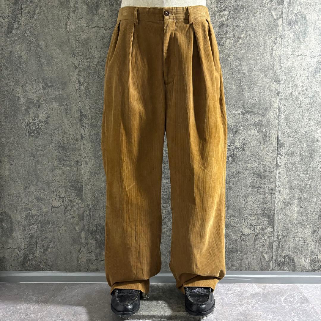 パンツ Ralph Lauren 2tuck wide corduroy pants