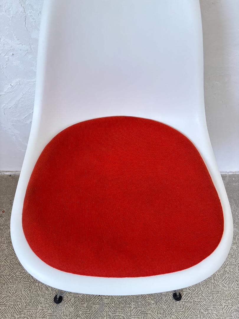 イームズ/Eamesシェルチェア ホワイト×オレンジ A