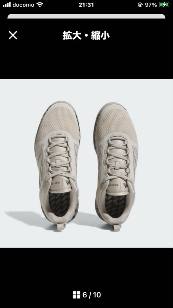 新品　人気　adidasゴルフシューズ　マリメッコリンッシ柄　ゾイシア　24㎝