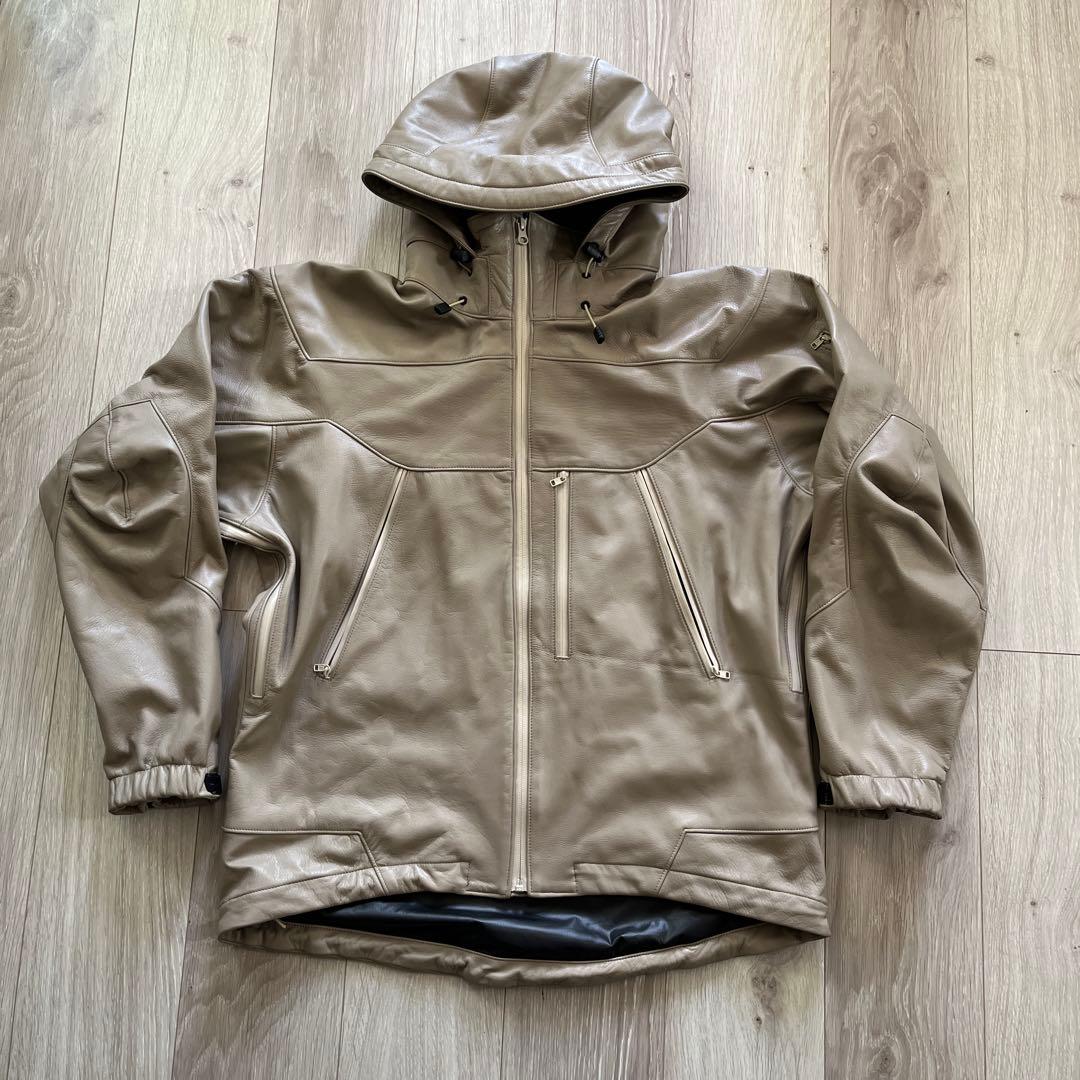 the world is yours レザーマウンテンパーカー　sizeS