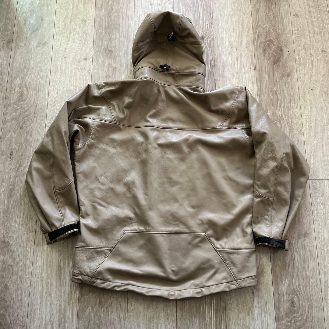 the world is yours レザーマウンテンパーカー　sizeS