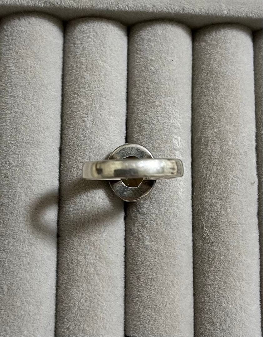 天然石 パワーストーン シルバーリング　ヴィンテージ　インド産　1点物