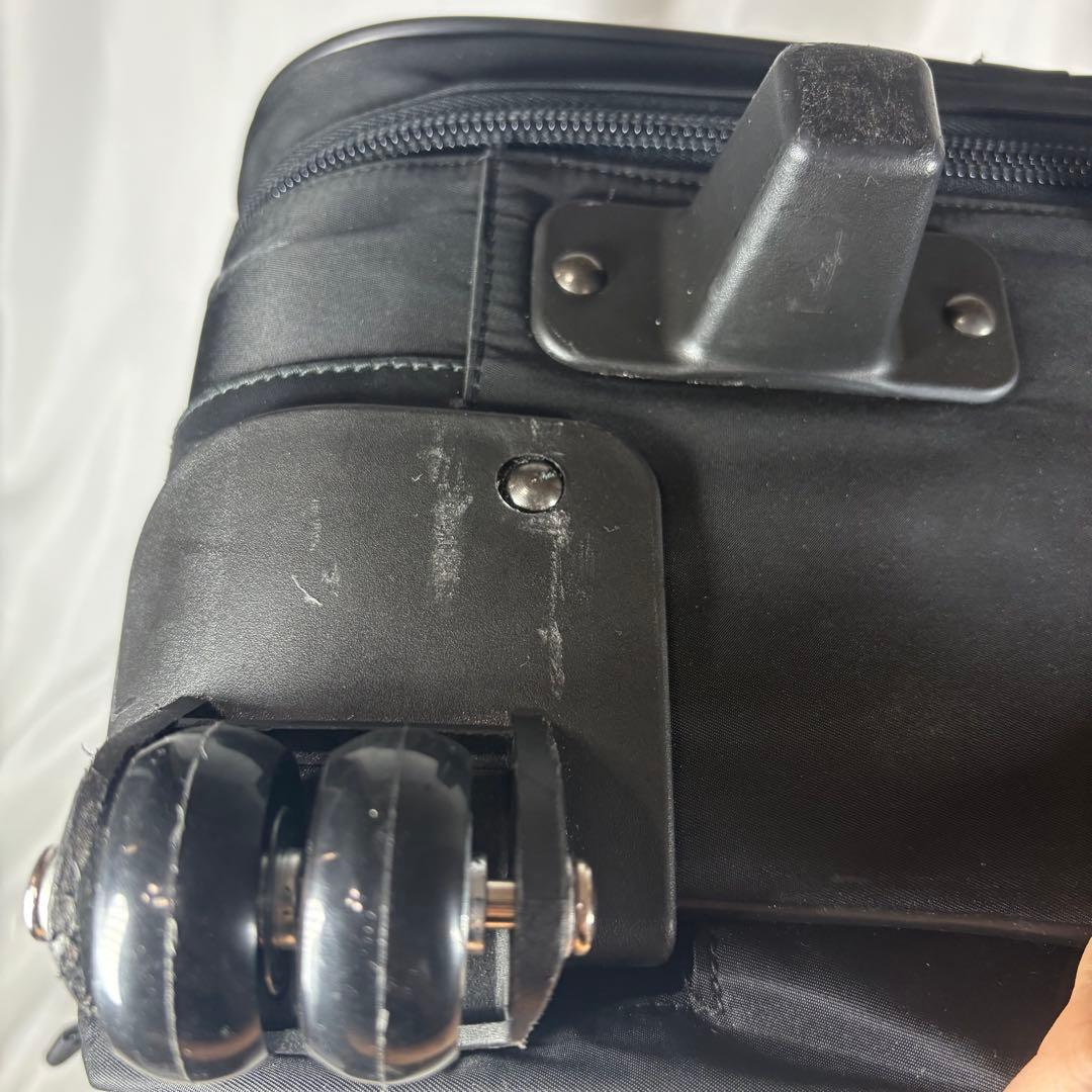 ✨希少✨PRADA プラダ　キャリーケース　ナイロン　レザー　三角ロゴプレート