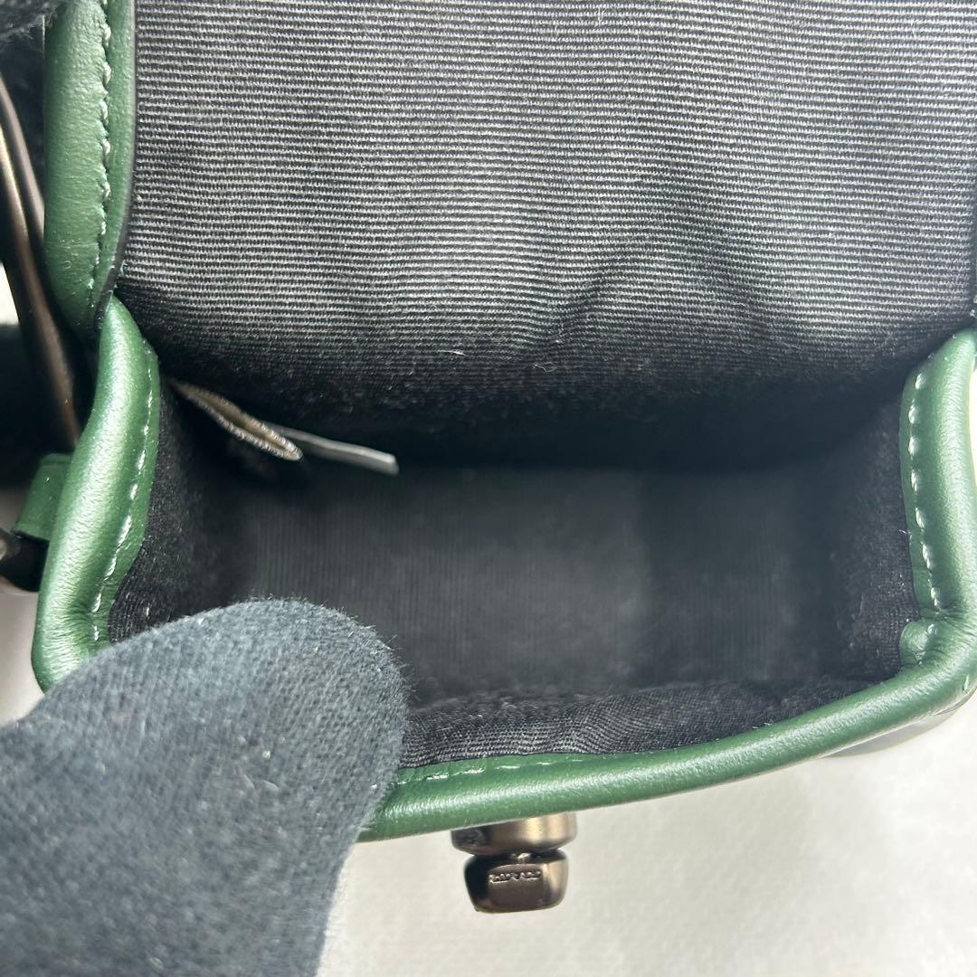 現行 未使用級 コーチ ヘリテージ ターンロック 小物入れ バックチャーム