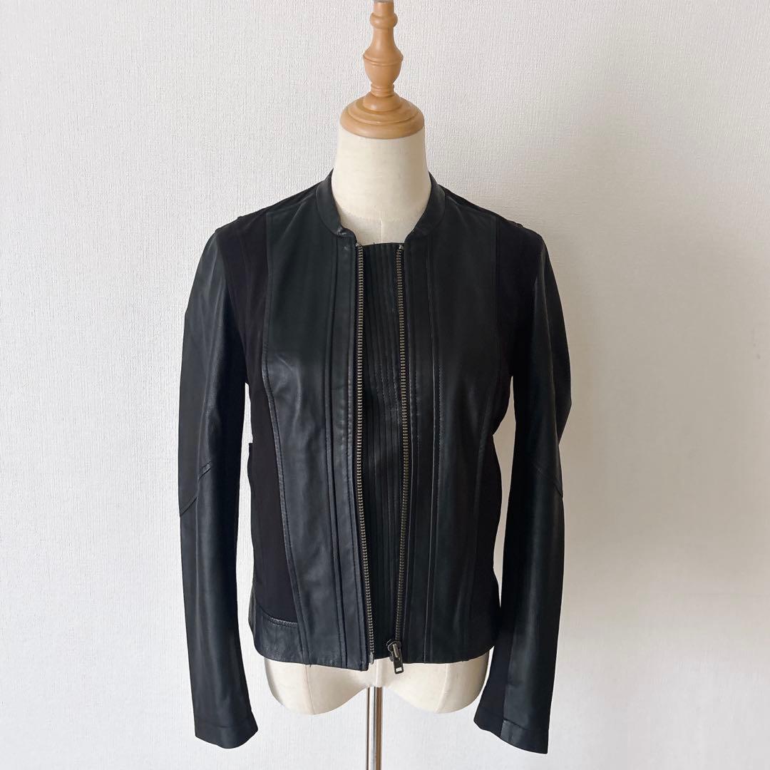 ヘルムートラング ラムレザー ジャケット サイズP