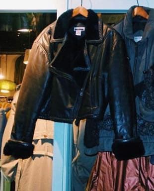 ジャケット・アウター Vintage Leather Boa Short Jacket