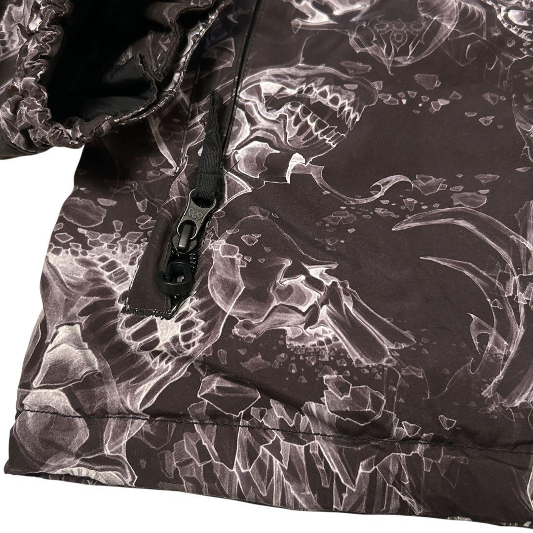 686 スノーボード ジャケット スカルデザイン 総柄 希少 Mサイズ