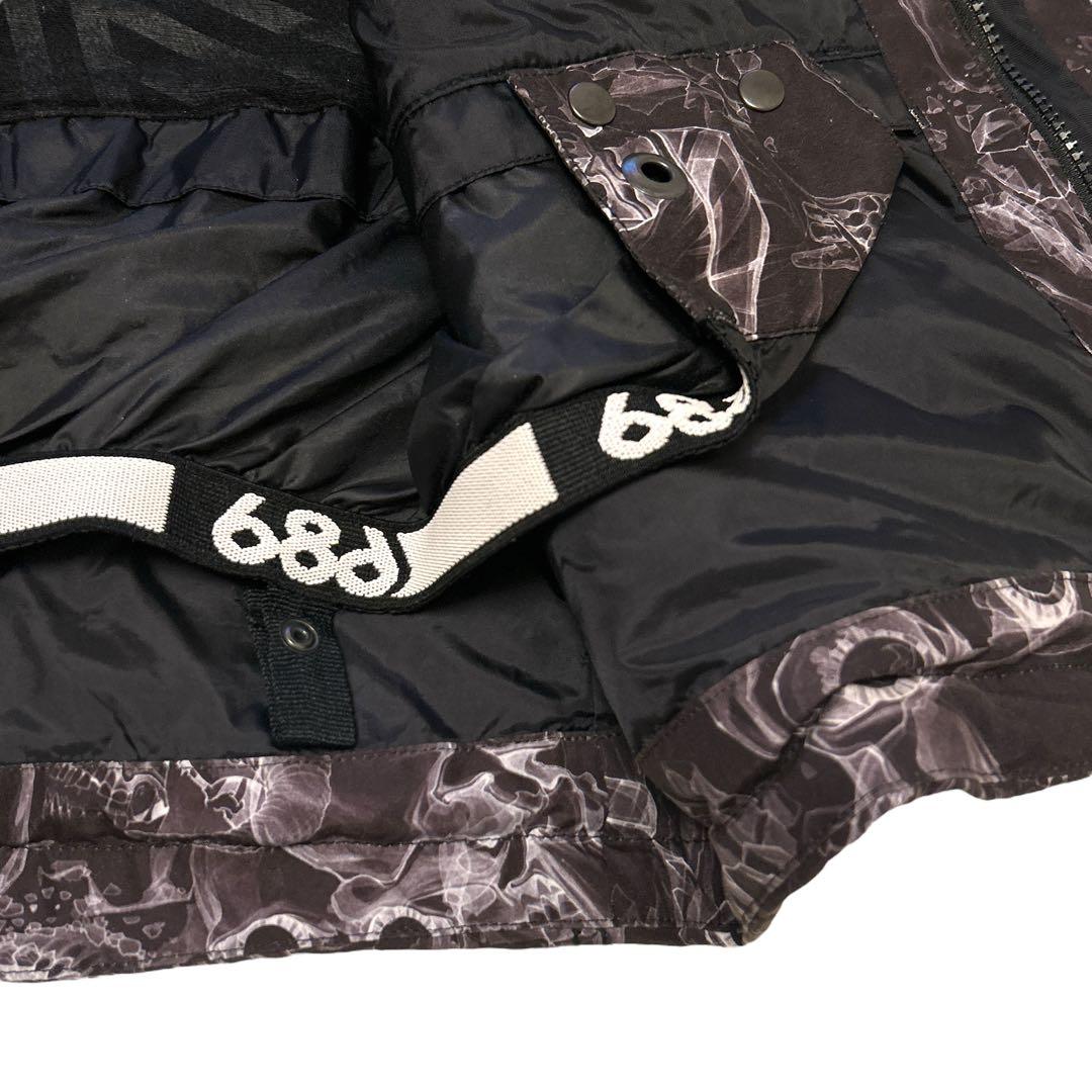 686 スノーボード ジャケット スカルデザイン 総柄 希少 Mサイズ
