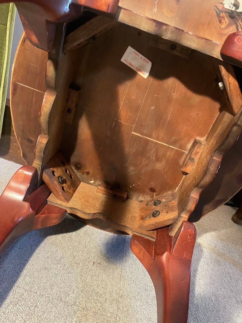 ユニバーサルファニチャー 猫脚サイドテーブル 高級クラシック　現状品