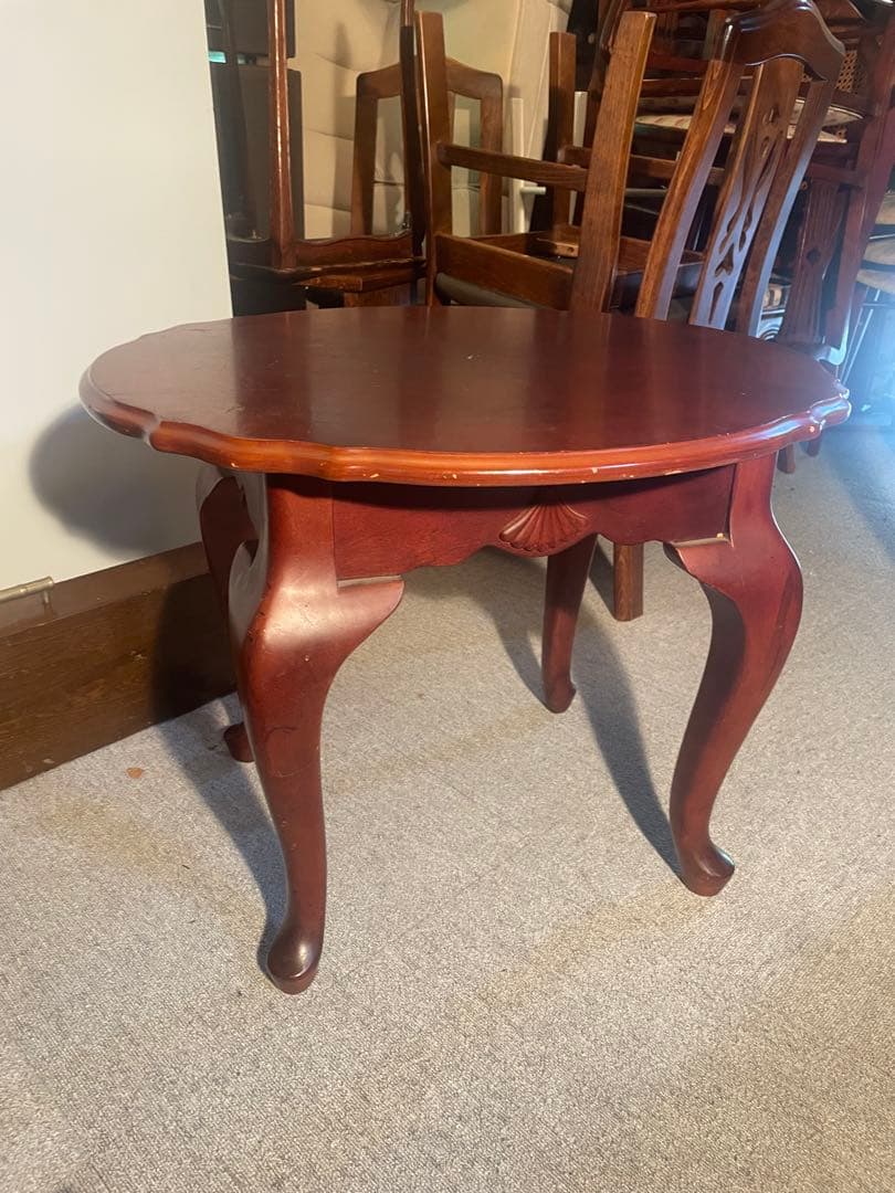 ユニバーサルファニチャー 猫脚サイドテーブル 高級クラシック　現状品