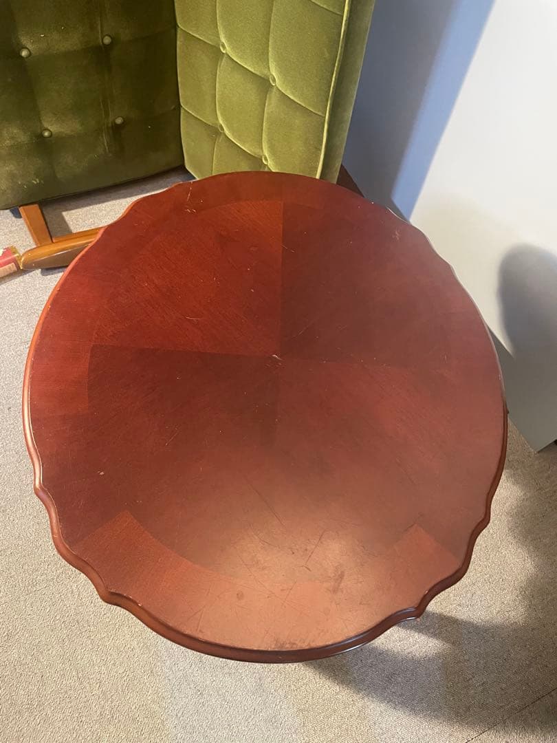 ユニバーサルファニチャー 猫脚サイドテーブル 高級クラシック　現状品