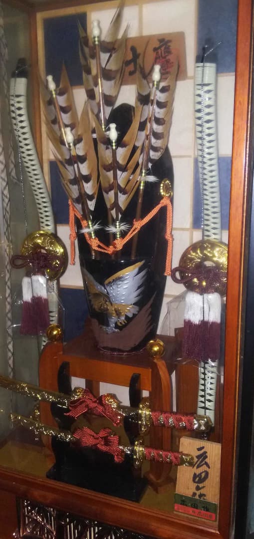 破魔弓　ガラスケース付き