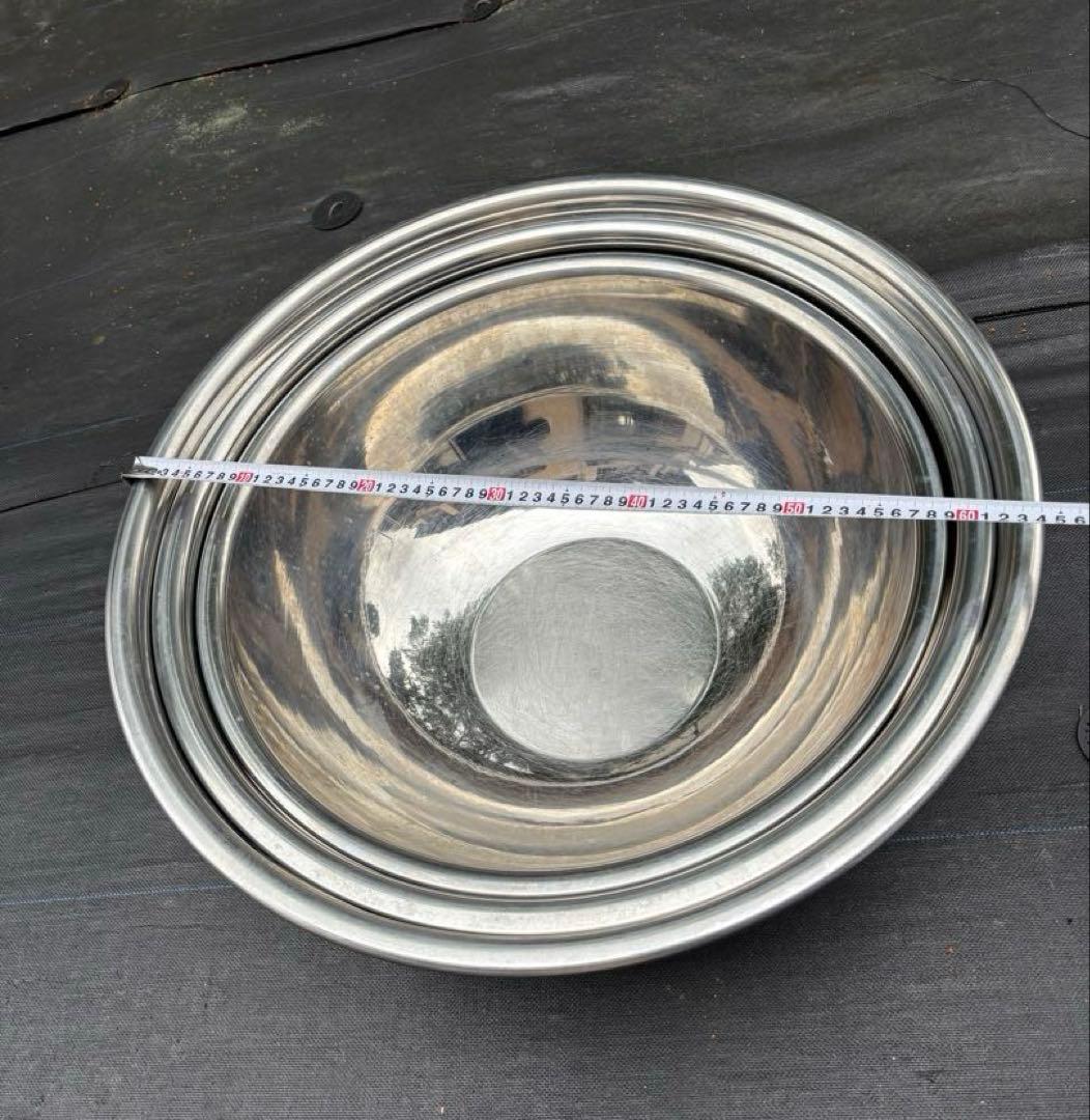 業務用ステンレスボウル特大　３セット