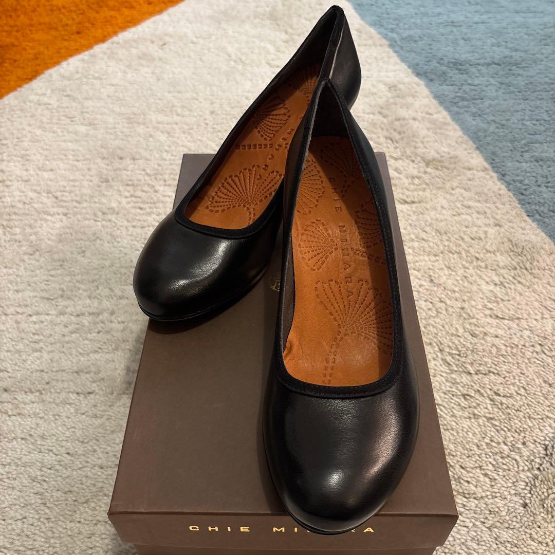 【専用】CHIE MIHARA チエミハラ パンプス ブラック レザー