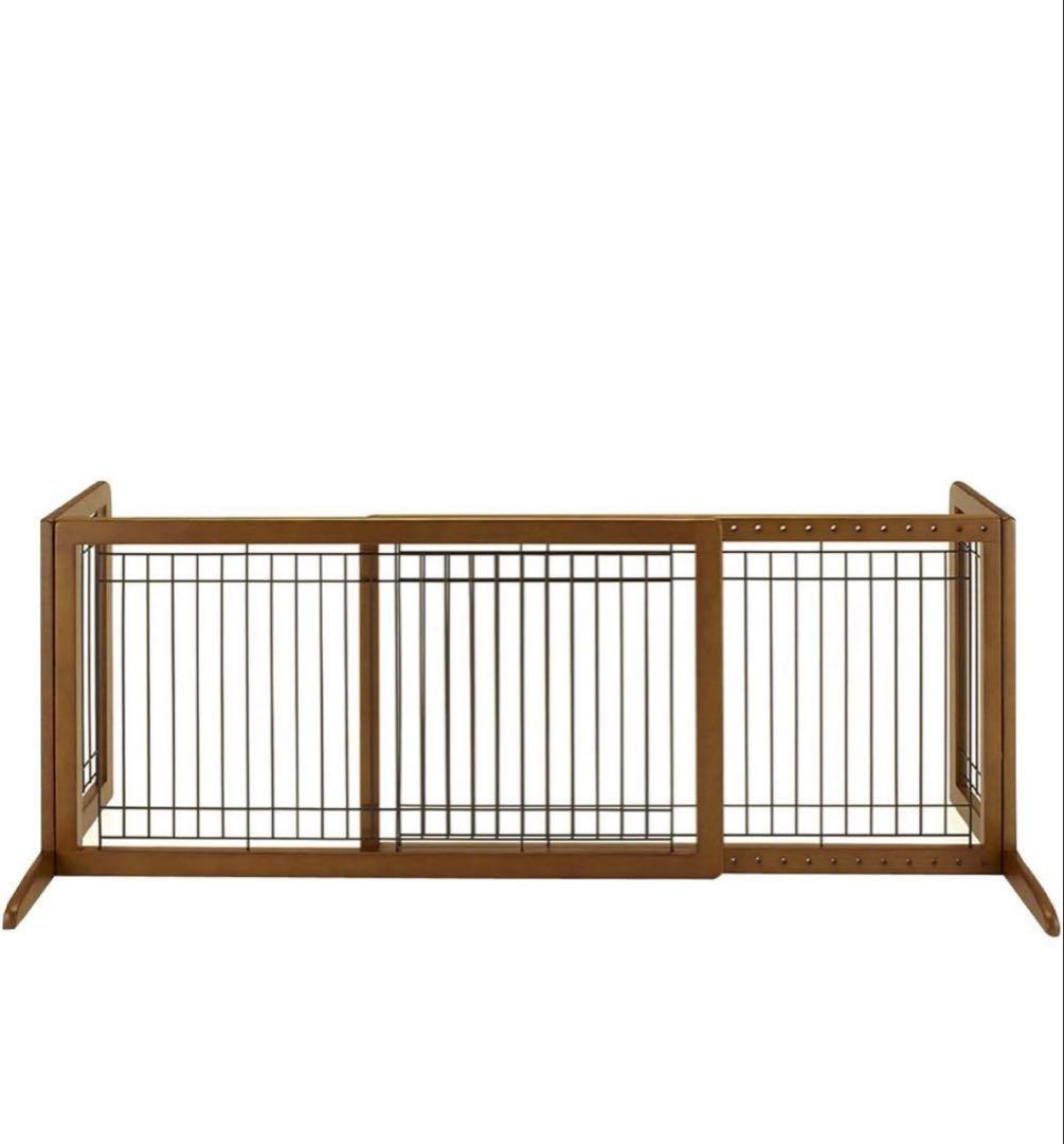 Richell ペット用木製おくだけゲート ワイド　赤ちゃん　幼児　ベビーゲート