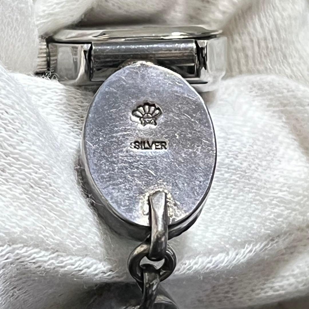 ジュエリーウォッチ　動作品　シルバー装飾　天然石風　一点もの　アクセサリー感覚