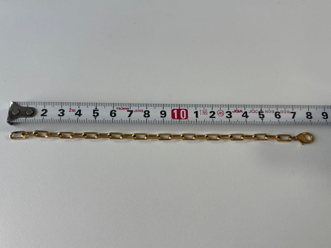 木谷貴金属　k18 スパルタカス　チェーン　ブレスレット　4.5mm サントス