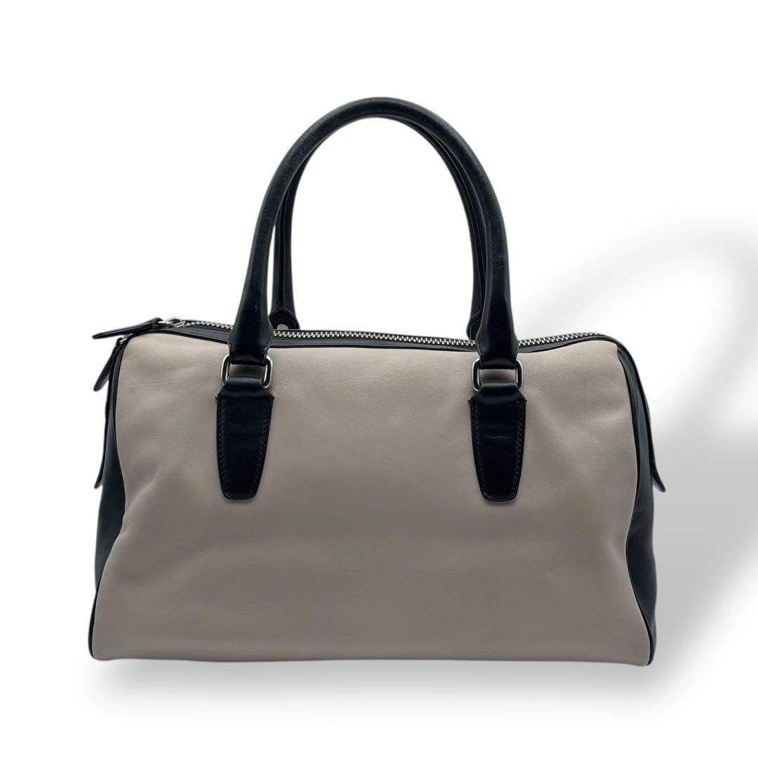 希少 美品 コーチ ボストンバッグ ハンドバッグ レザー タッセル バイカラー