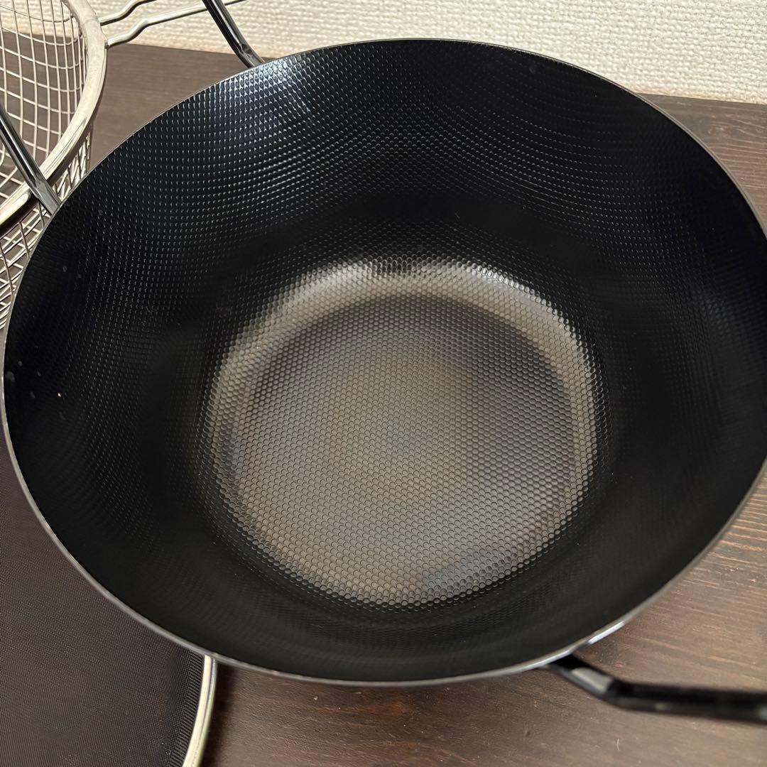 ラバーゼ　鉄揚げ鍋　22cmセット　有元葉子