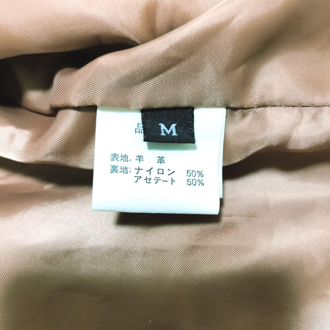 Andy イタリア製 ラムレザー ライダースジャケット フォックスファー付き