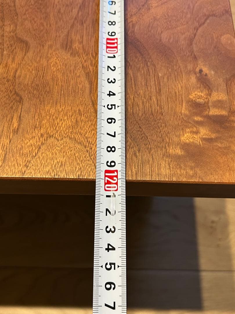 木製モダンテーブル 120cm x 65cm