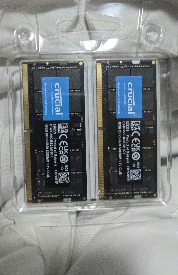 マ*キ様 DDR5 5600 SODIMM Crucial 96gb 2x48g