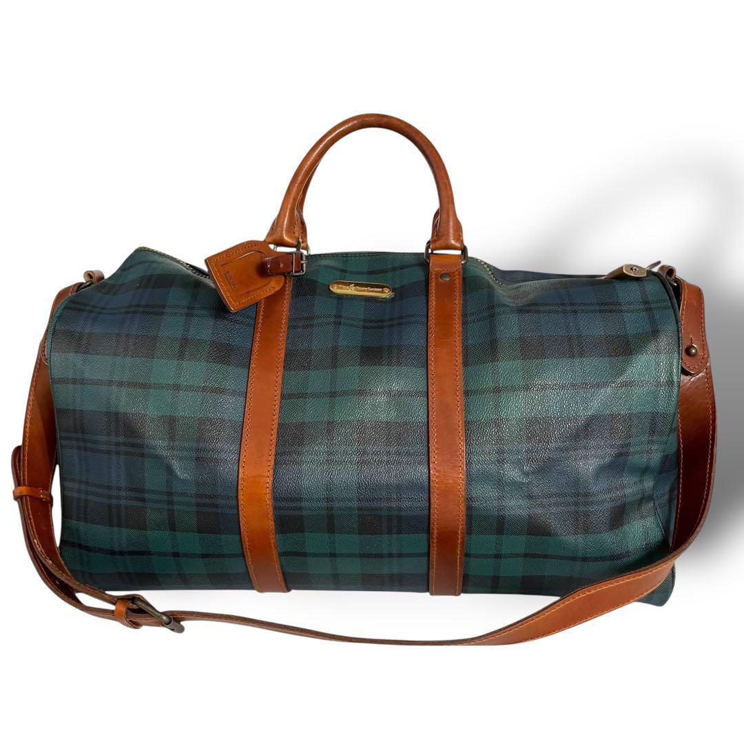 Vintage Polo Ralph Lauren チェック美品　ボストンバッグ