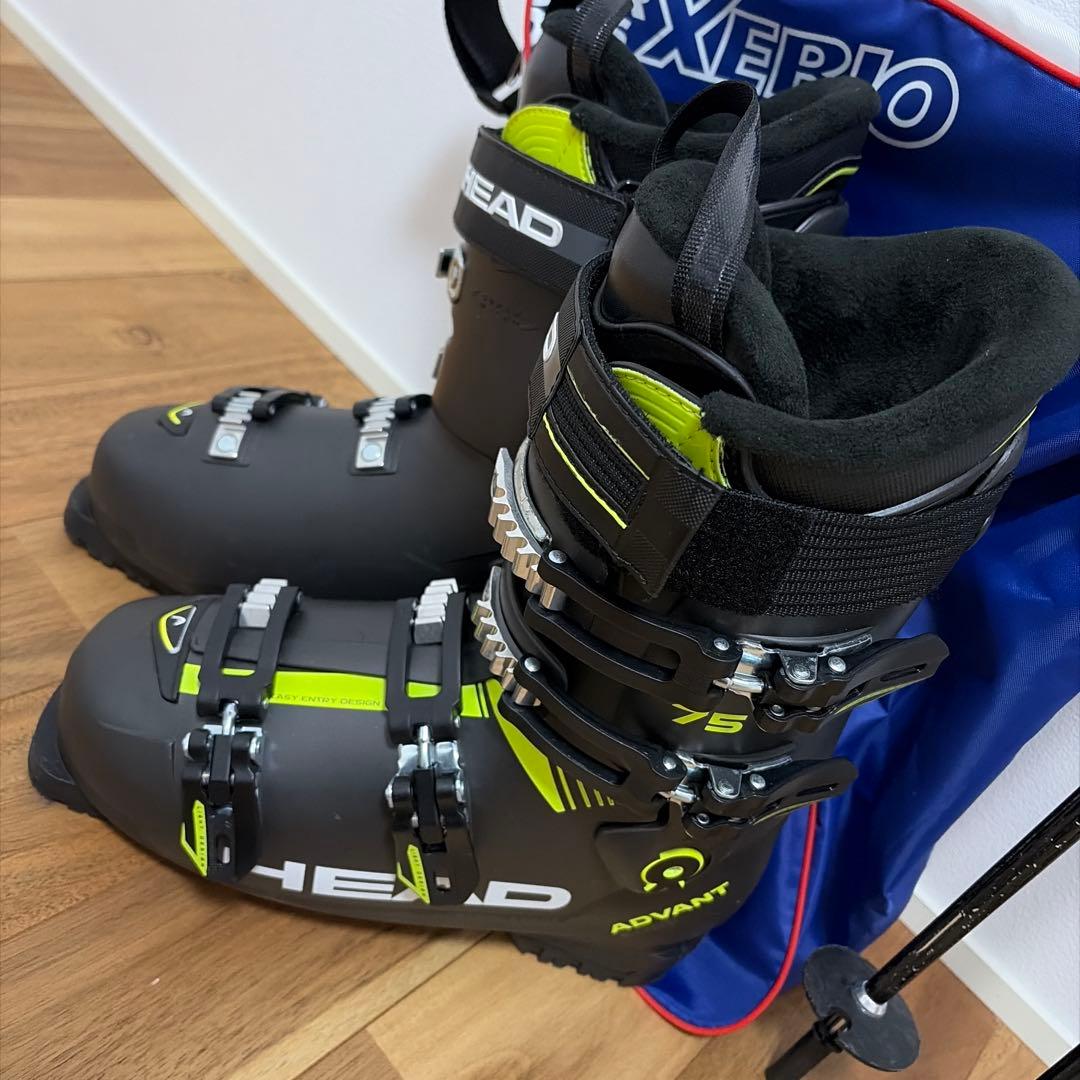 HEAD V-SHAPE V2 163cm スキー板 ストック&ブーツセット