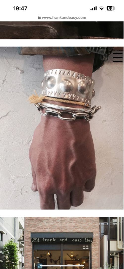 frank and easy バングル　TATTOO STUDIO YAMADA