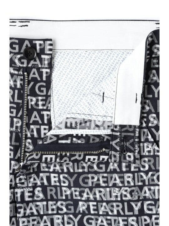 PEARLY GATES ロゴプリント ゴルフショーツ