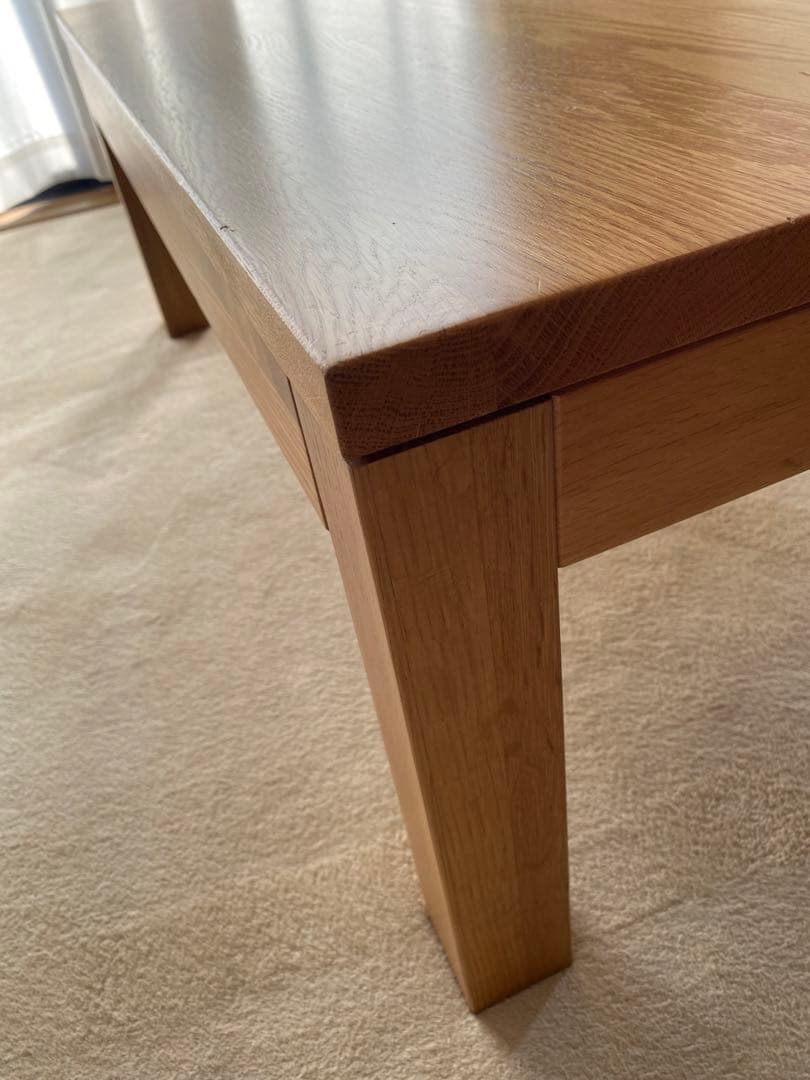 無印　無垢材ローテーブル